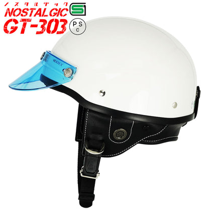 GT303 Poly-Helmet Police Helmet Nostalgic GT-303 with Short Visor