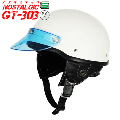 GT303 Poly-Helmet Police Helmet Nostalgic GT-303 with Short Visor