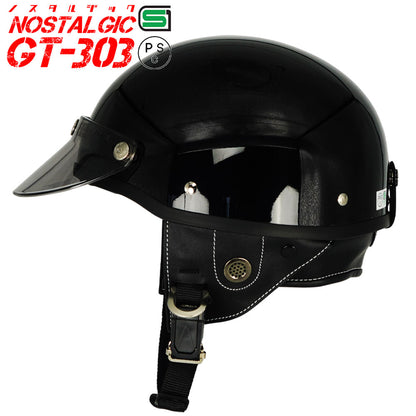 GT303 Poly-Helmet Police Helmet Nostalgic GT-303 with Short Visor