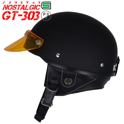 GT303 Poly-Helmet Police Helmet Nostalgic GT-303 with Short Visor