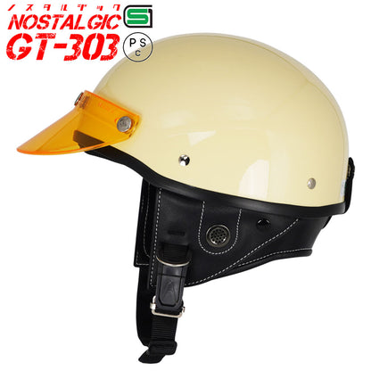 GT303 Poly-Helmet Police Helmet Nostalgic GT-303 with Short Visor