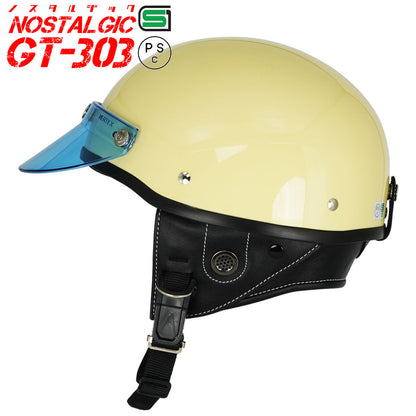 GT303 Poly-Helmet Police Helmet Nostalgic GT-303 with Short Visor