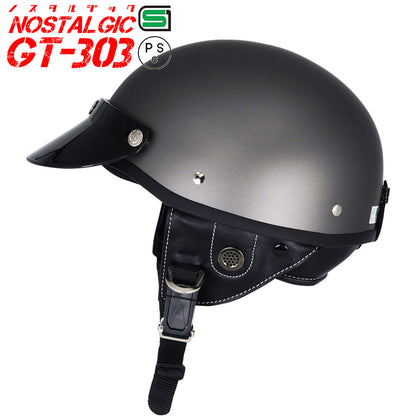 GT303 Poly-Helmet Police Helmet Nostalgic GT-303 with Short Visor