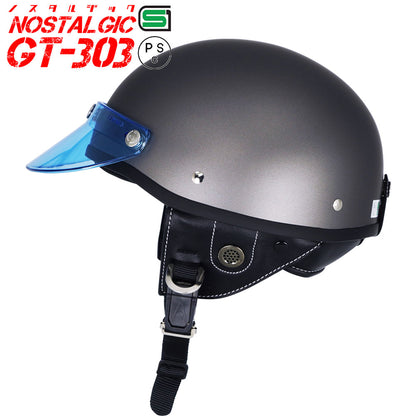 GT303 Poly-Helmet Police Helmet Nostalgic GT-303 with Short Visor