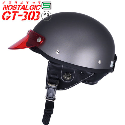 GT303 Poly-Helmet Police Helmet Nostalgic GT-303 with Short Visor