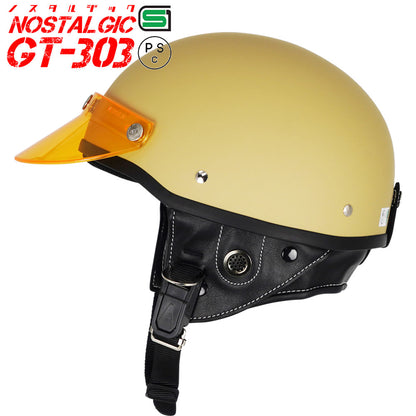 GT303 Poly-Helmet Police Helmet Nostalgic GT-303 with Short Visor
