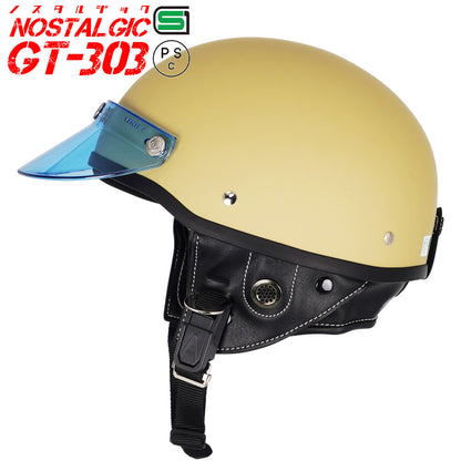 GT303 Poly-Helmet Police Helmet Nostalgic GT-303 with Short Visor