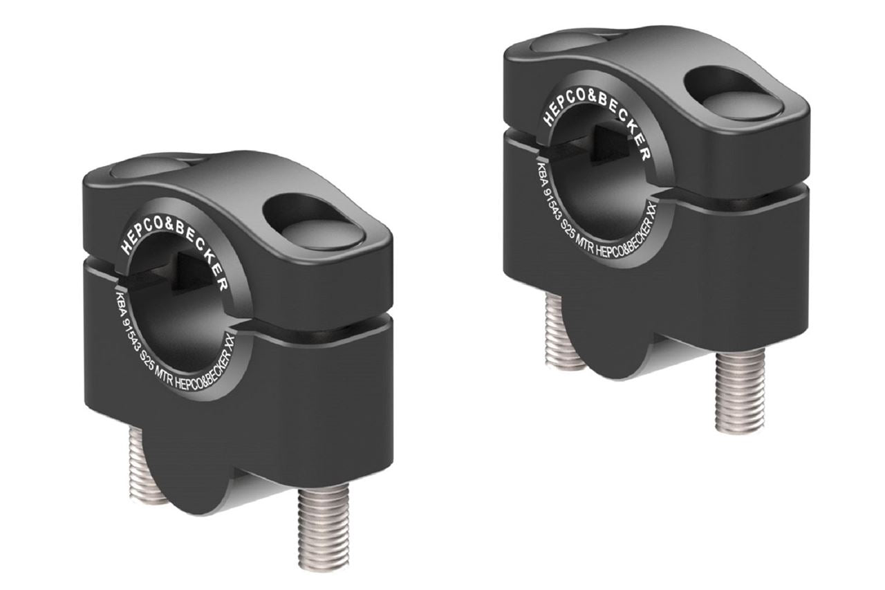 Handlebar Risers 25mm Up, Black for CRF250/300L/Rally 12-25