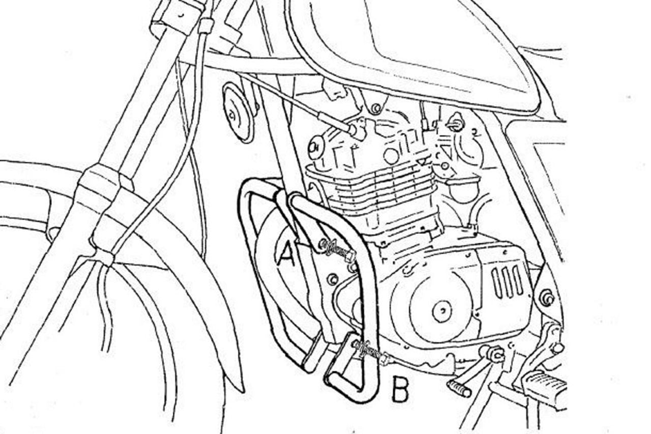 Engine Guard Chrome GN125
