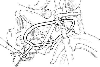 Engine Guard Chrome LC250 Intruder 250