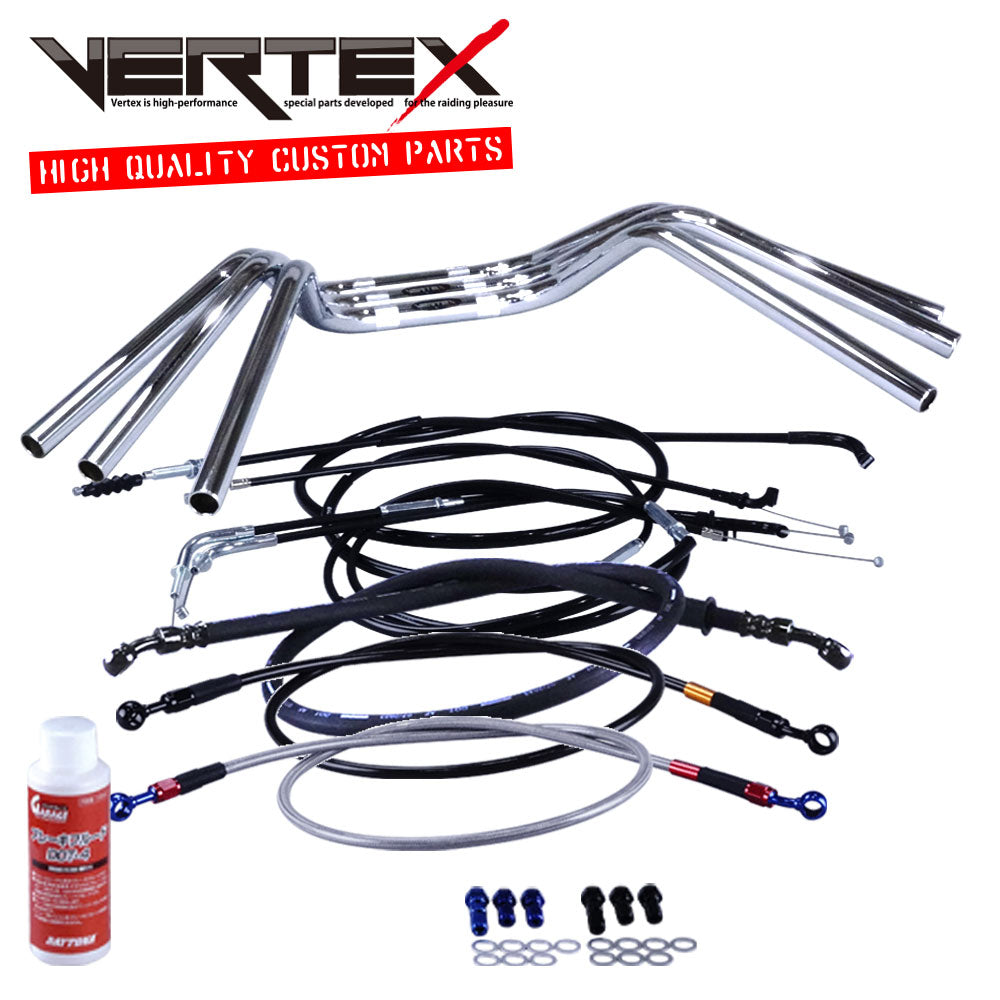 GSX400E 刀 (ザリ、ゴキ) GK51 鬼ハンドル セット ブラック ワイヤー