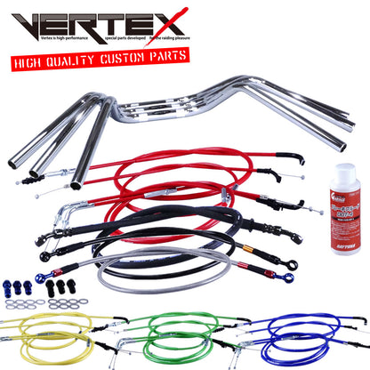 バンディット400/V/N 95-00年/GK77A 鬼ハンドル セット カラー ワイヤー