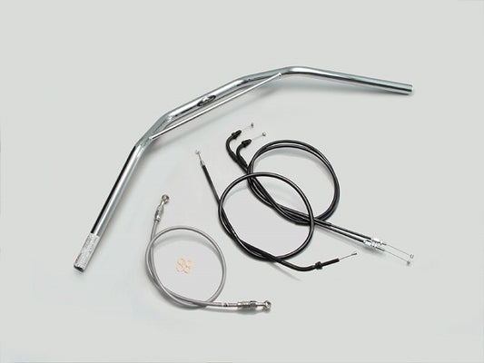 トラッカーHIGH ブリッジ付 ハンドルセット クロームメッキ GROM グロム (16 JC61-1300001-)