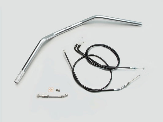 Tracker LOW Handlebar Set, Chrome Plated, CB400SF VTEC Revo (14-16 ABS Model)
