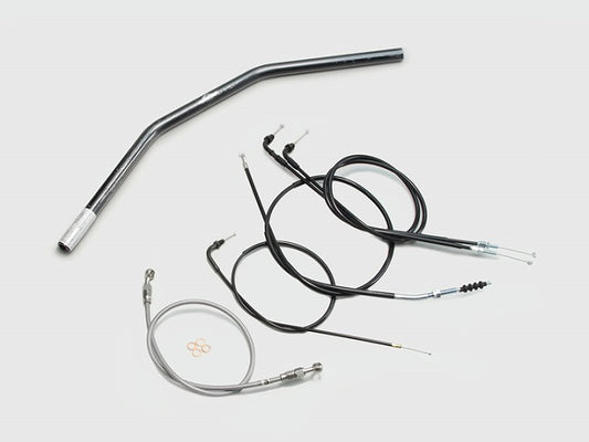 Flat Type 2 Handlebar Set - Black GB250 Clubman (90-94 MC10-1300001-1499999)