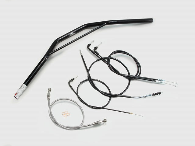 トラッカースヘﾟシャル ブリッジ付 ハンドルセット ブラック GB250クラブマン (90-94 MC10-1300001-1499999)