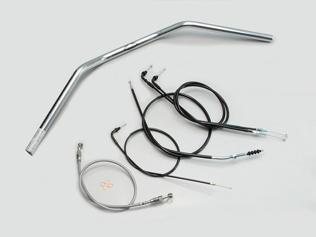 トラッカーLOW ハンドルセット クロームメッキ GB250クラブマン (90-94 MC10-1300001-1499999)