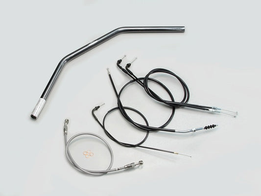 フラット3型 ハンドルセット ブラック GB250クラブマン (90-94 MC10-1300001-1499999)