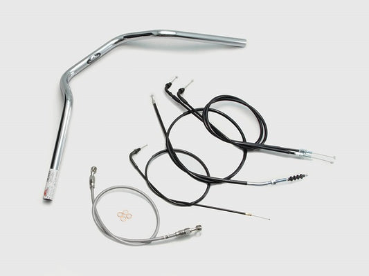 POLICE 3-Type Handlebar Set, Chrome Plated GB250 Clubman (90-94 MC10-1300001-1499999)