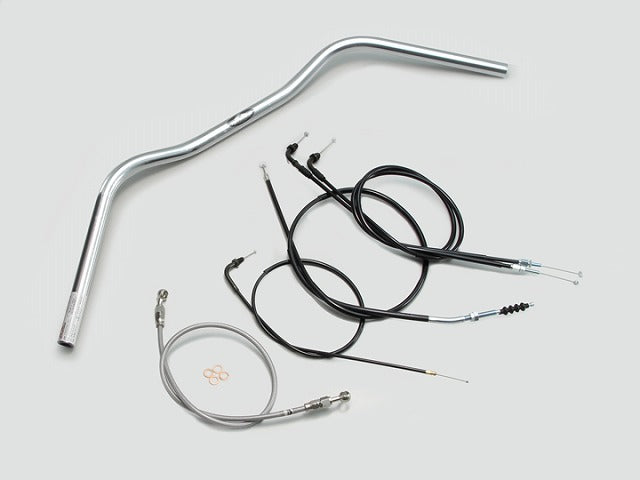 ワイドローオールド1型 ハンドルセット クロームメッキ GB250クラブマン (90-94 MC10-1300001-1499999)