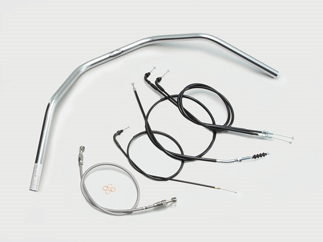 130クラシックプルバック ハンドルセット クロームメッキ GB250クラブマン (90-94 MC10-1300001-1499999)