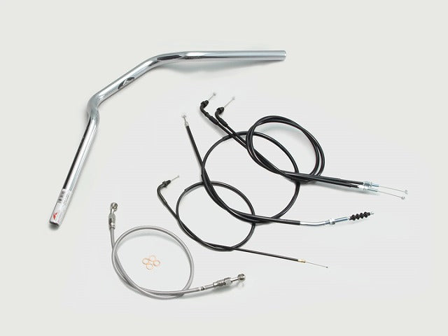 クォーター2型 ハンドルセット クロームメッキ GB250クラブマン (90-94 MC10-1300001-1499999)