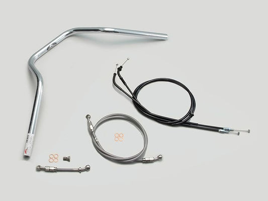 POLICE 4-Type Handlebar Set Chrome Plated CB1300SF '10-13 ABS Models