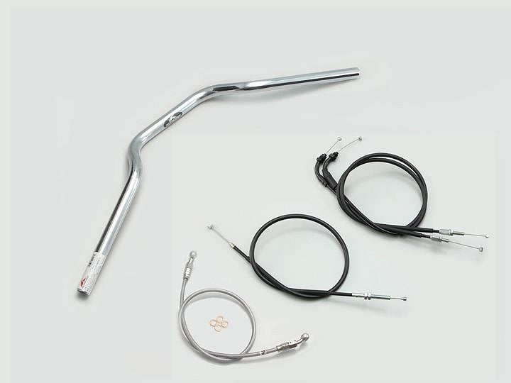 ヨーロピアン1型 ハンドルセット クロームメッキ CB250R ABS無車