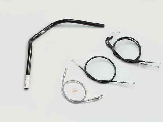 Narrow 2-Type Handlebar Set, Black - CB250R (non-ABS model)