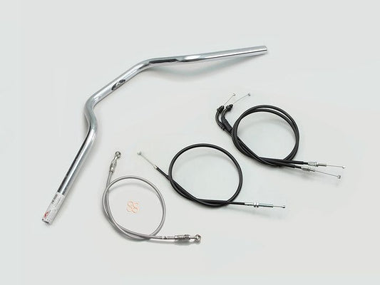 European III Type Handlebar Set, Chrome Plated, CB250R (non-ABS model)