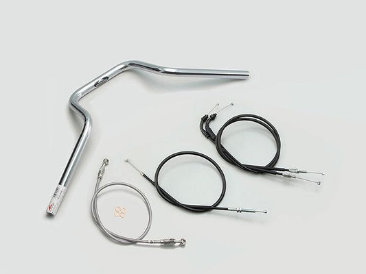 Quarter 4 Type Handlebar Set Chrome Plated CB250R Non-ABS Model