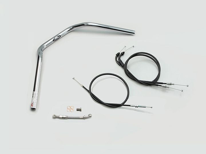 ナロー2型 ハンドルセット クロームメッキ CB125R