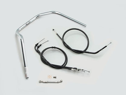 200アップ3型プルバック ハンドルセット クロームメッキ モンキー125 ABS