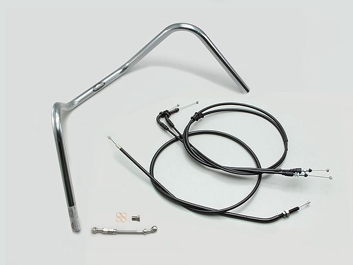 300ドロップエンド ハンドルセット クロームメッキ モンキー125 ABS