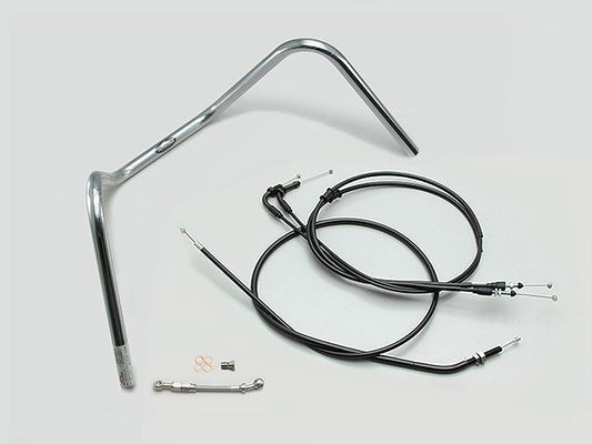 300ドロップエンド ハンドルセット クロームメッキ モンキー125 ABS