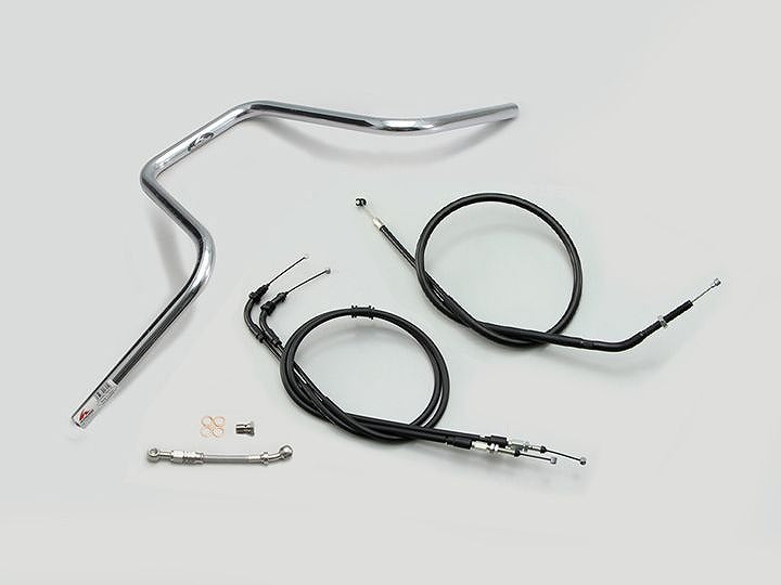 ストリートハンガー ハンドルセット クロームメッキ モンキー125 ABS