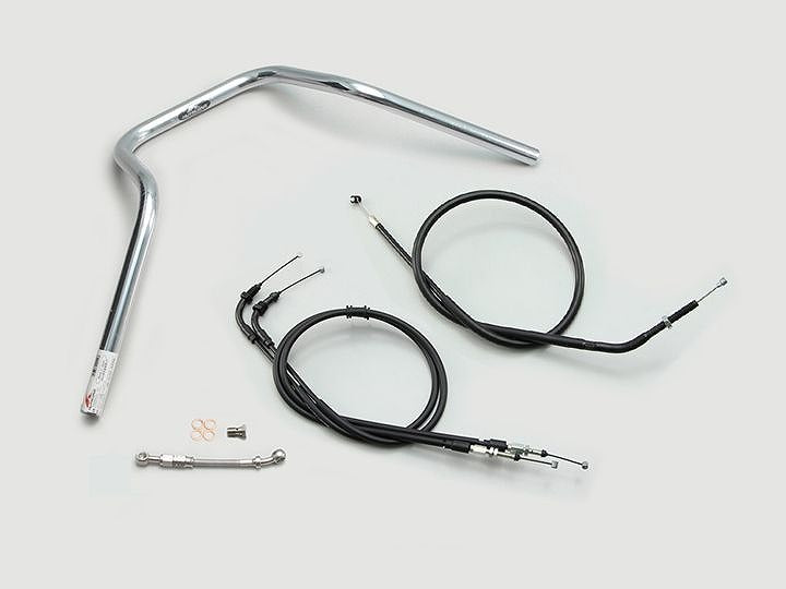 ナロー5型 ハンドルセット クロームメッキ モンキー125 ABS