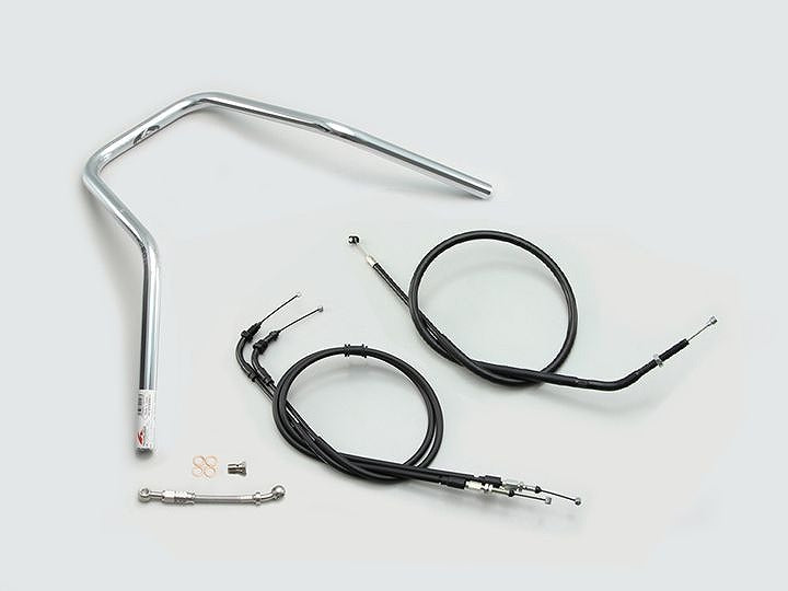 スーパーナロー ハンドルセット クロームメッキ モンキー125 ABS