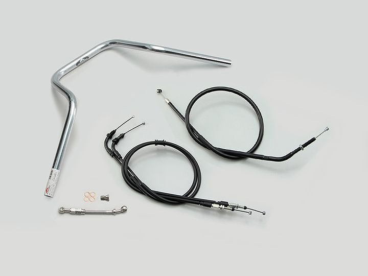 POLICE 5型 ハンドルセット クロームメッキ モンキー125 ABS