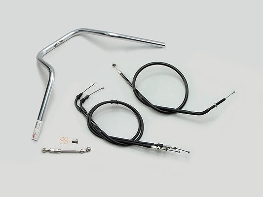 POLICE 5-Type Handlebar Set, Chrome Plated, Monkey 125 ABS