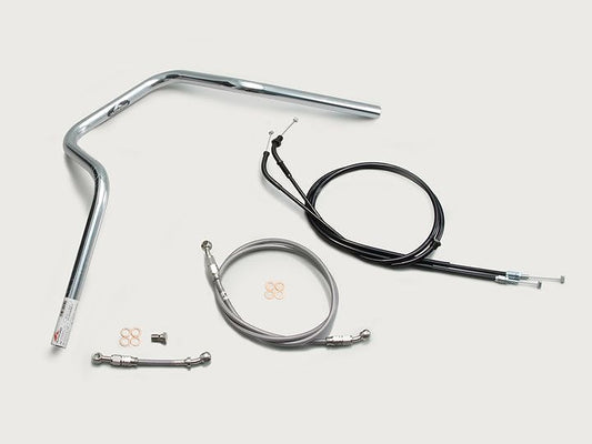 POLICE 5-type Handlebar Set Chrome Plated CB1300SB '14-19 ABS models