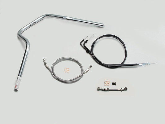 POLICE 5-type Handlebar Set, Chrome Plated, CB1100EX