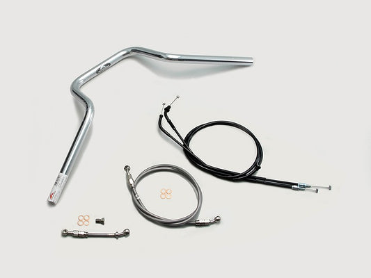 Quarter 4 Type Handlebar Set Chrome Plated CB1300SB