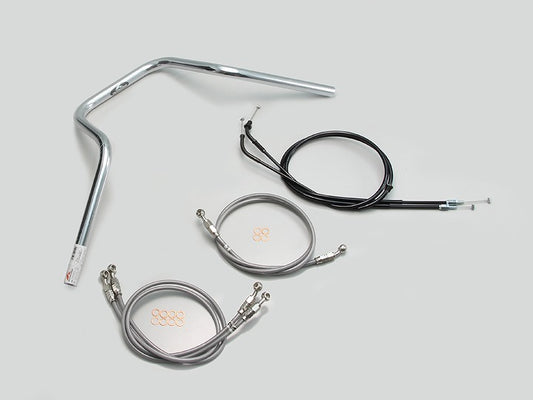 POLICE 5 Type Handlebar Set Chrome Plated CB1300SB