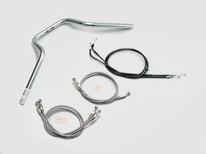 Quarter 4 Type Handlebar Set Chrome Plated CB1300SB