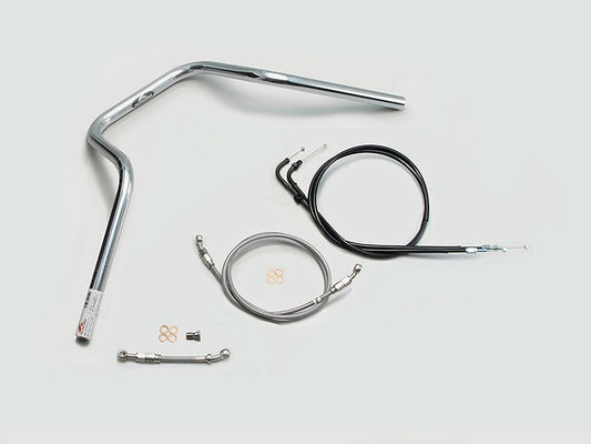 POLICE 5 Type Handlebar Set Chrome Plated CB1100