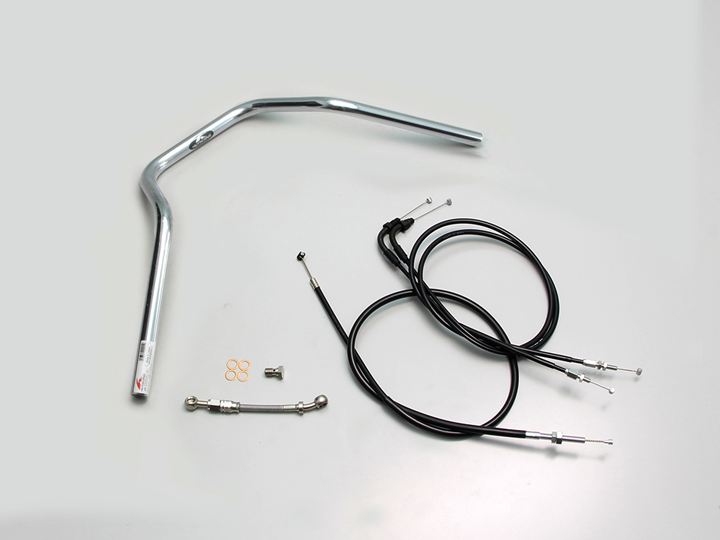 ナロー4型 ハンドルセット クロームメッキ GROM グロム