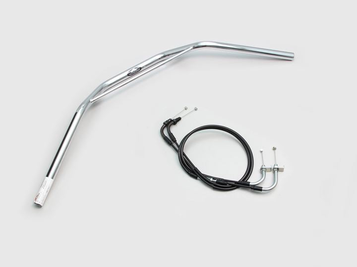 トラッカーHIGH ブリッジ付 ハンドルセット クロームメッキ ダックス125