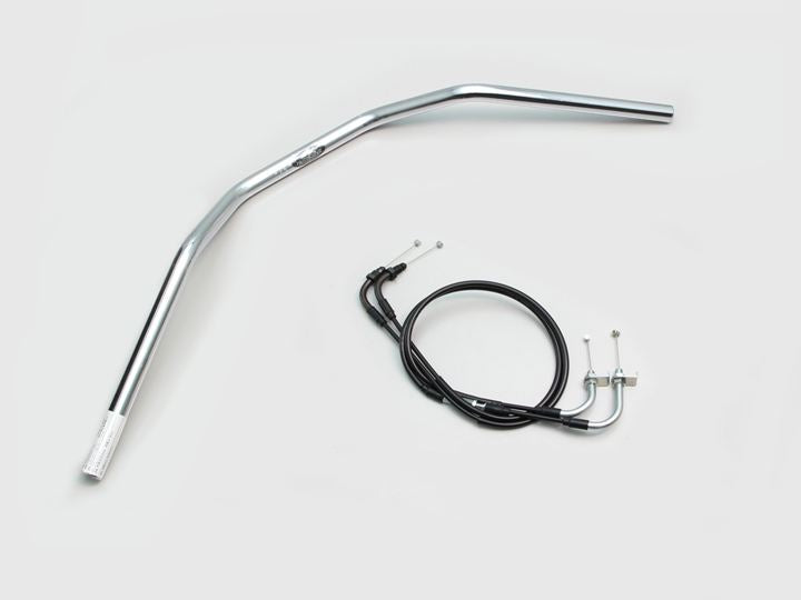 トラッカーHIGH ハンドルセット クロームメッキ ダックス125