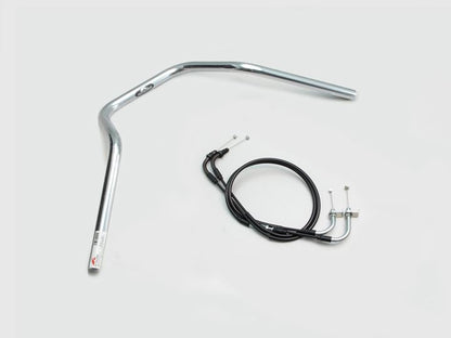 ナロー4型 ハンドルセット クロームメッキ ダックス125